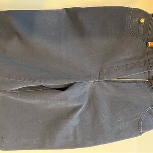 St. John Dark Blue Pants with Gold Accents